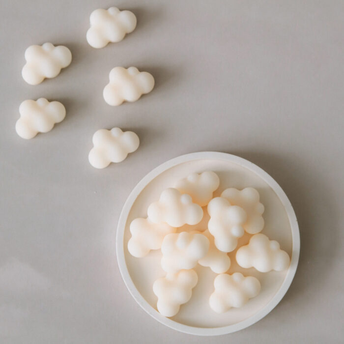 fondants parfumés en forme de nuage