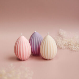 Trio de bougies oeufs de Pâques small
